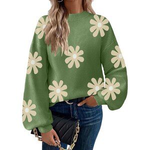 Zeagoo Women's Ribbed Knit Sweater Long Sleeve Pullover Casual Top